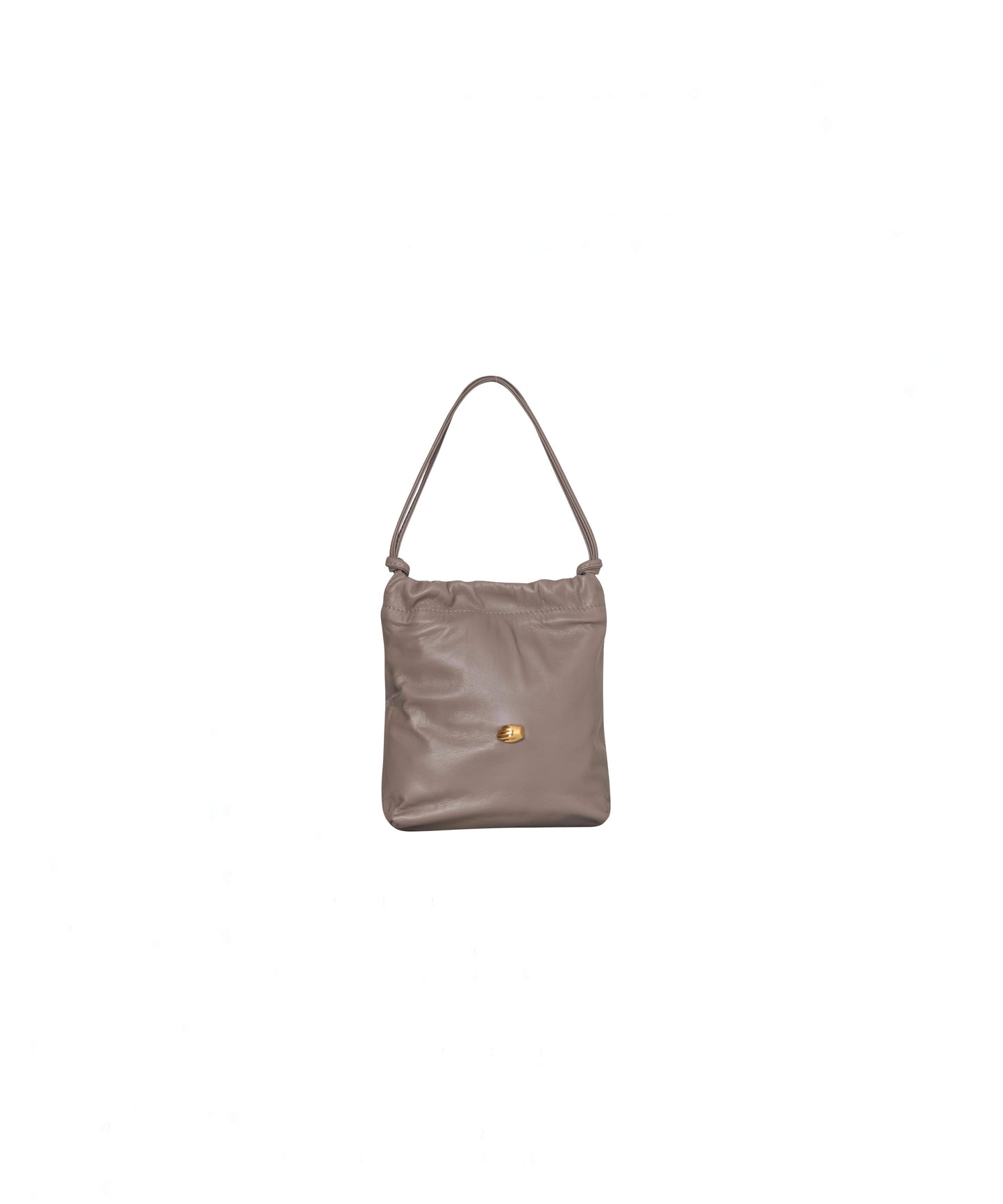 Le Sac Petite Beige Leather Bag