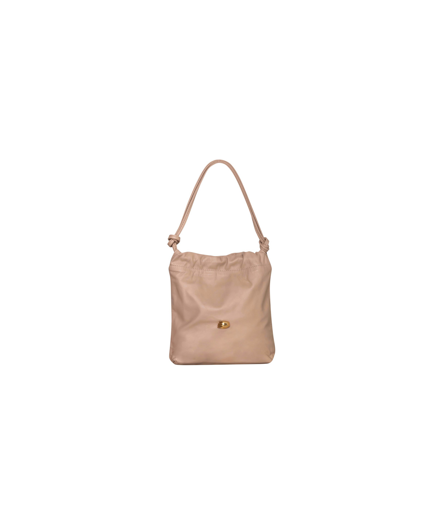 Le Sac Petite Beige Leather Bag