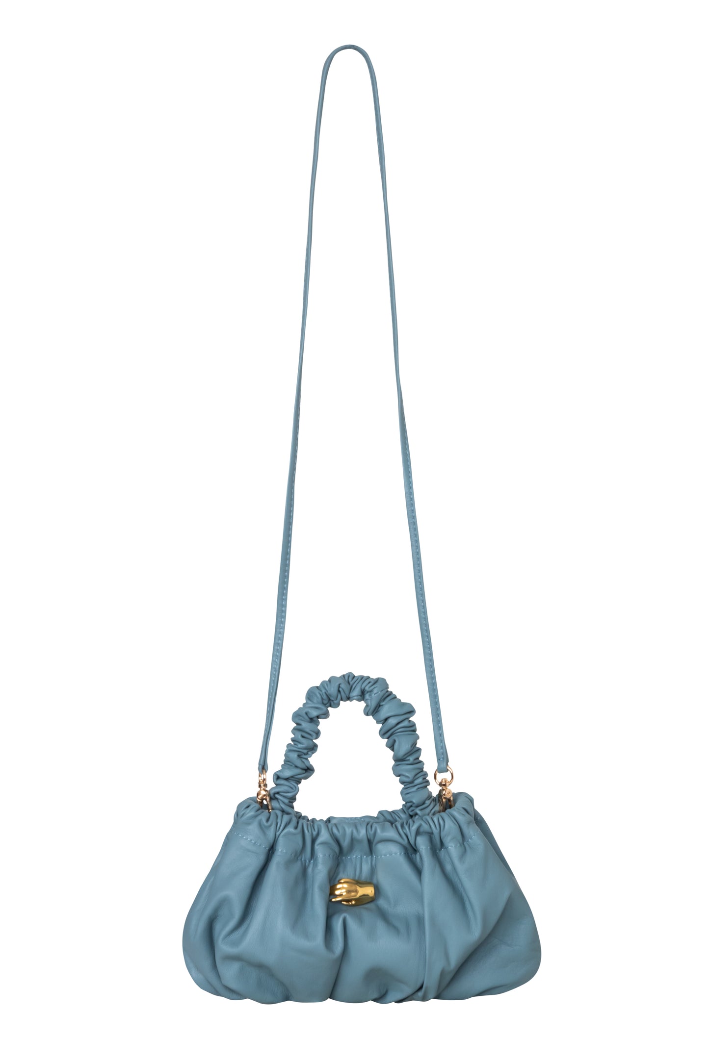 Pierre Petite Blue Leather Bag