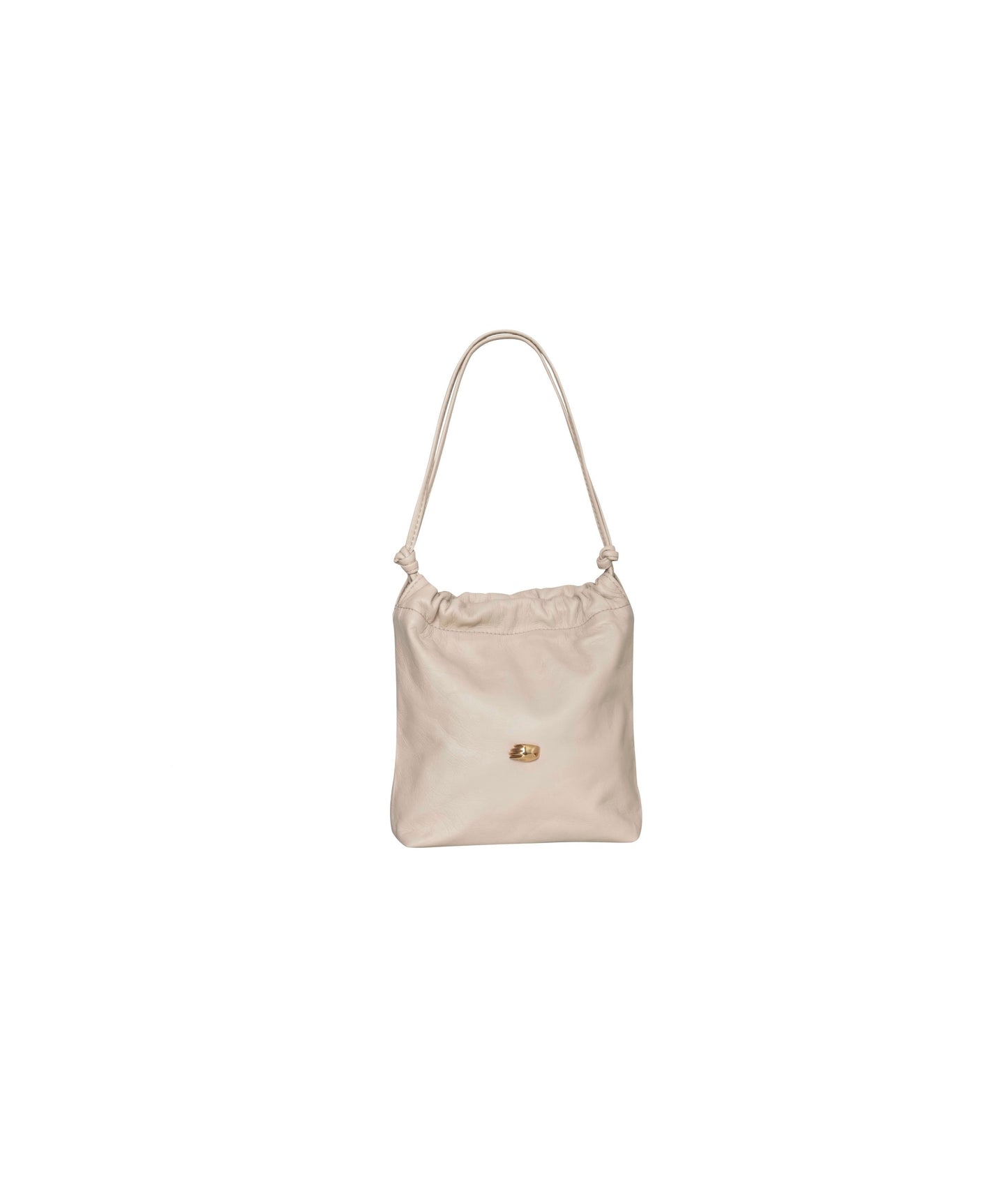 Le Sac Petite Beige Leather Bag