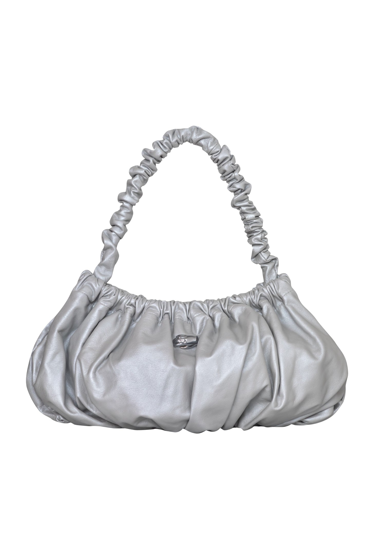 Pierre G Silver Leather Bag