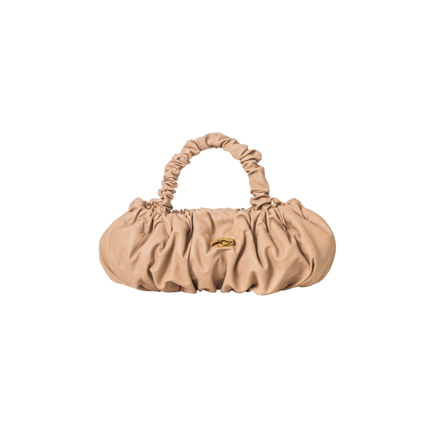 Pierre M Taupe Leather Bag