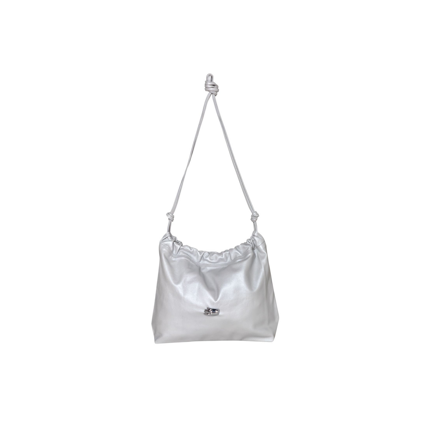 Le Sac M Taupe Leather Bag