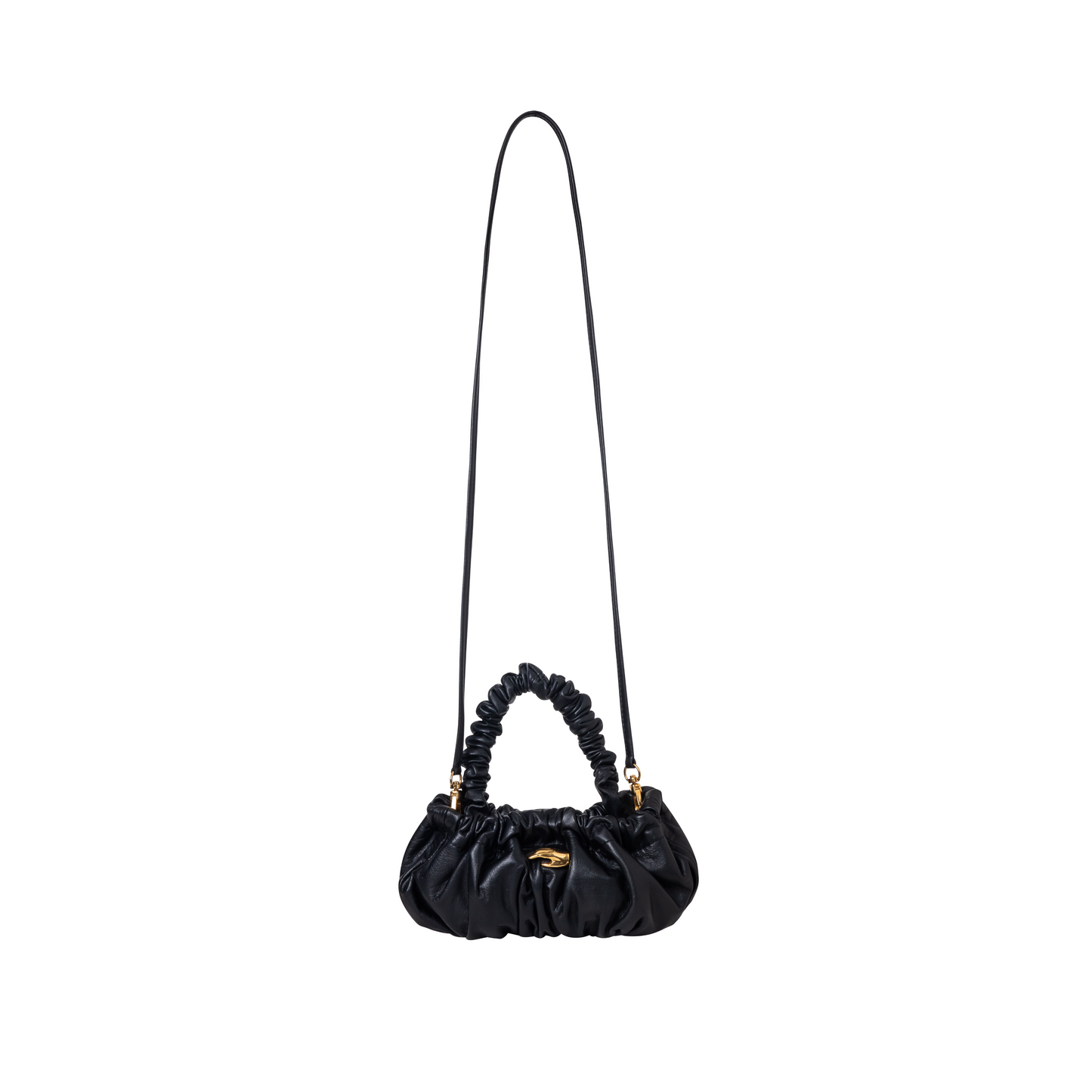 Pierre M Black Leather Bag