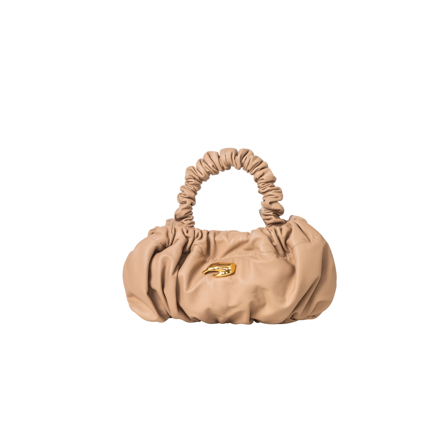 Petite Pierre Taupe Leather Bag