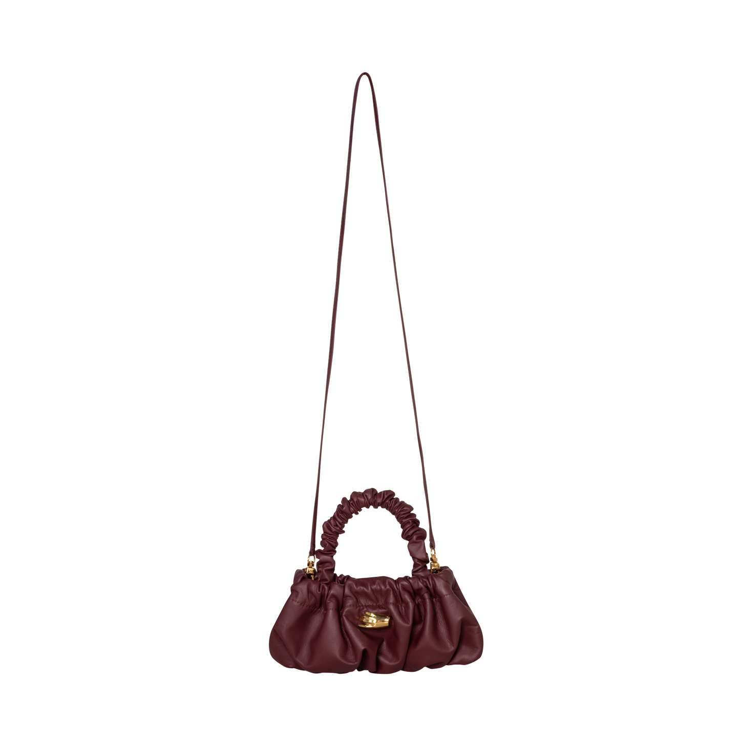 Petite Pierre Burgundy Leather Bag