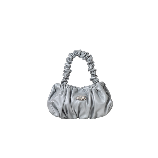 Petite Pierre Silver Leather Bag