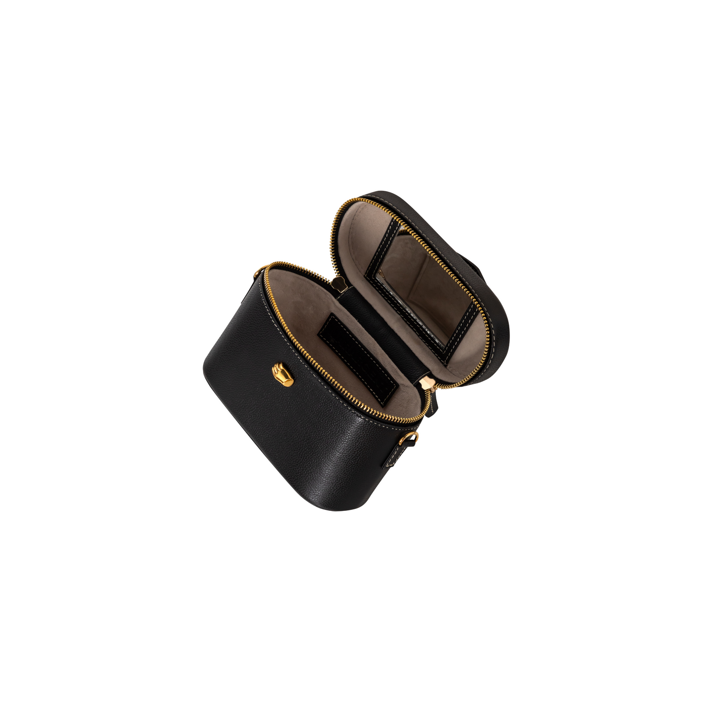 Petite Voyager Black Leather Bag