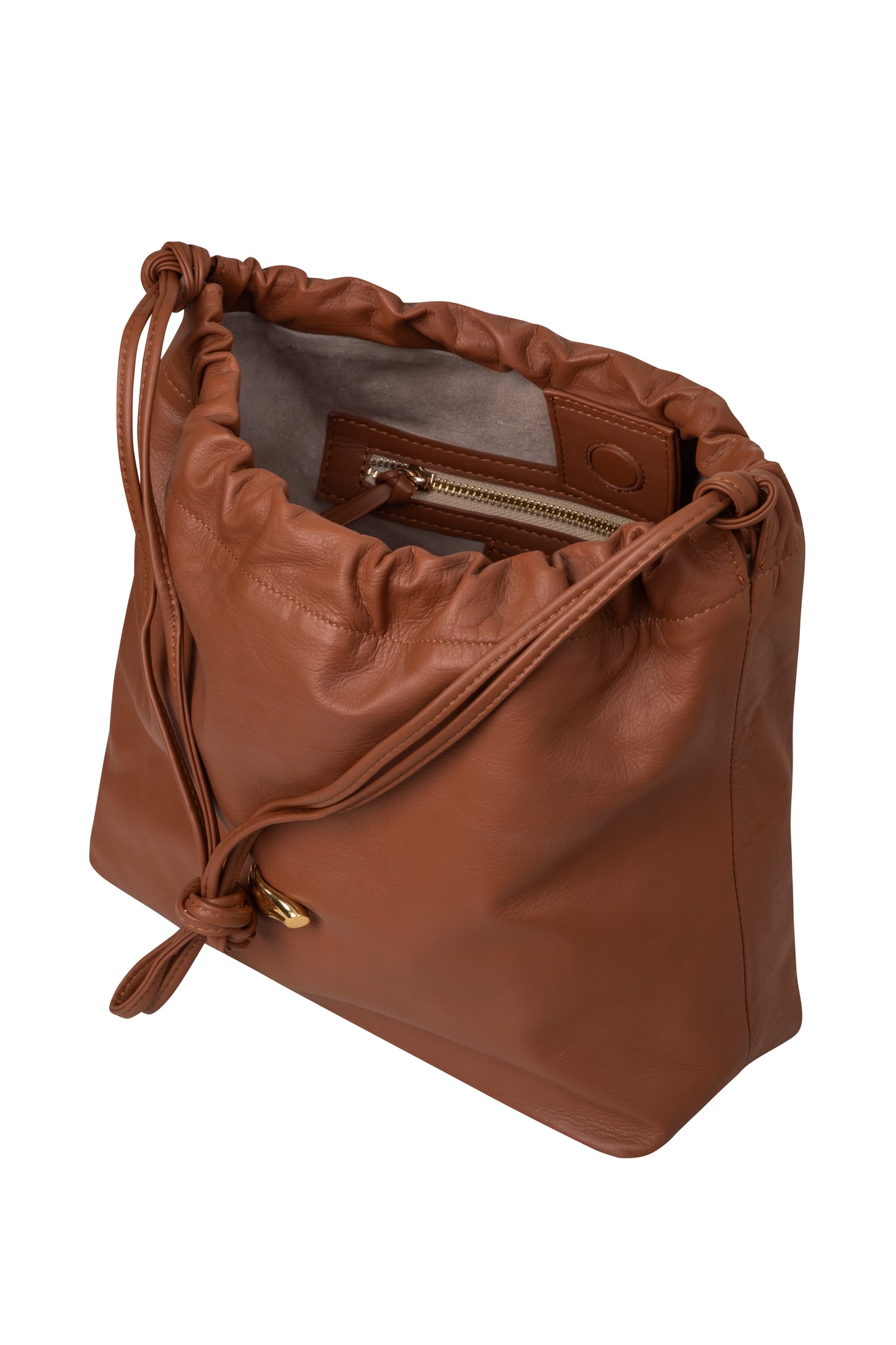 Le Sac M Honey Leather Bag