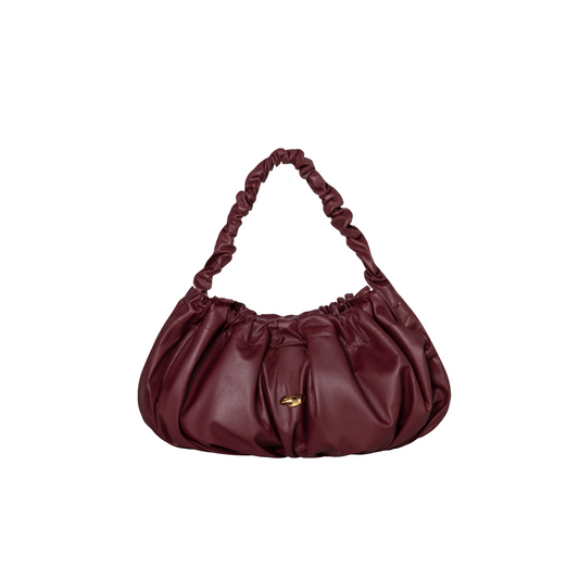 Pierre G Burgundy Leather Bag