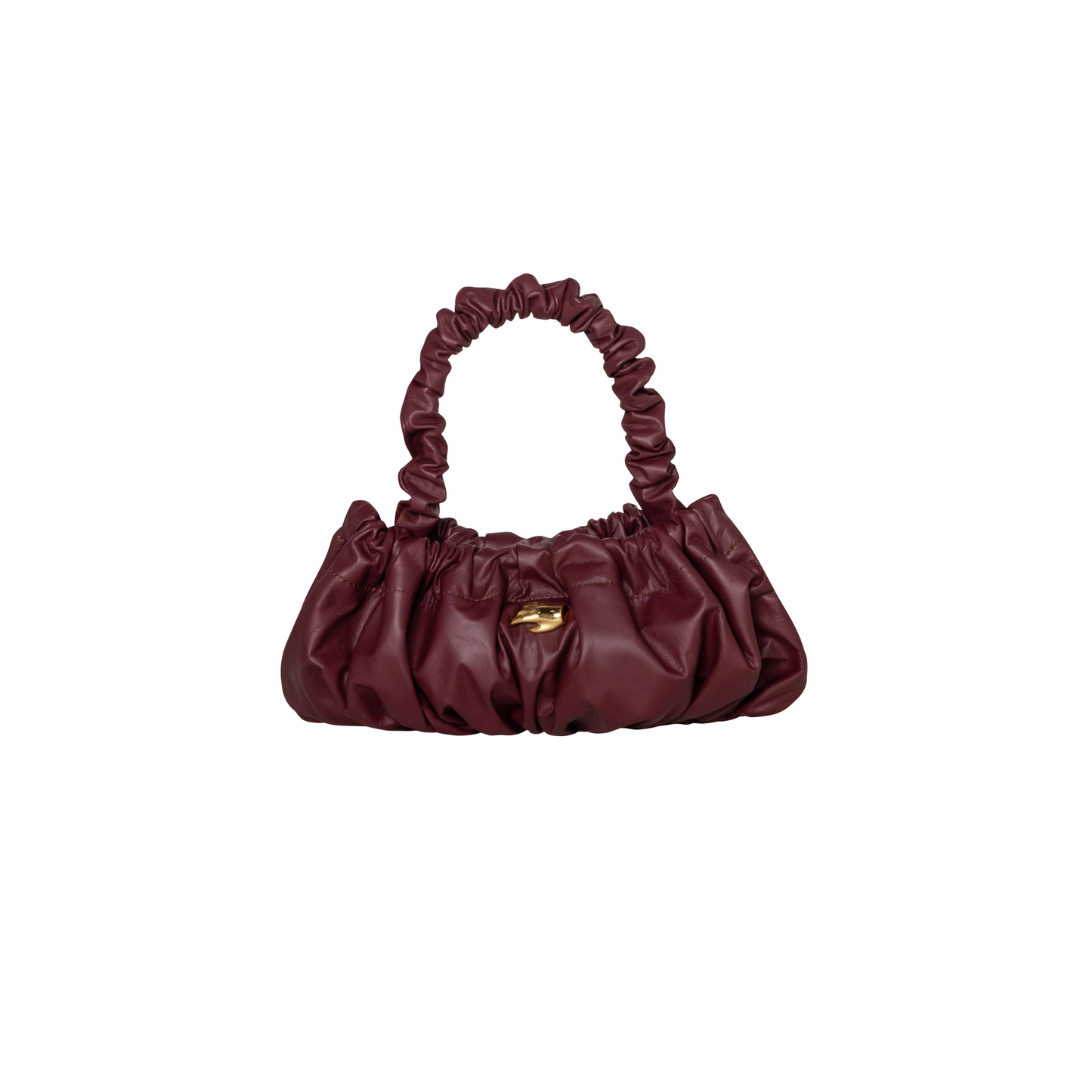 Pierre M Burgundy Leather Bag