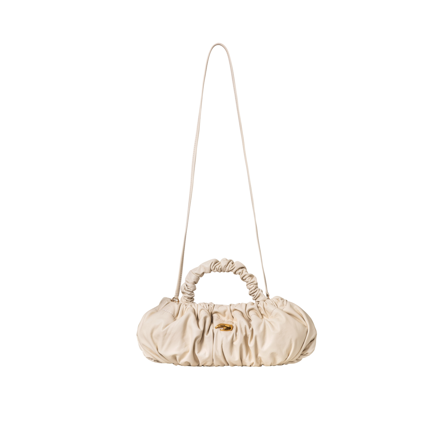 Pierre M Cream Leather Bag