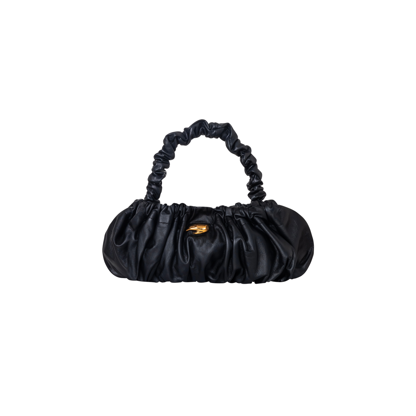 Pierre M Black Leather Bag