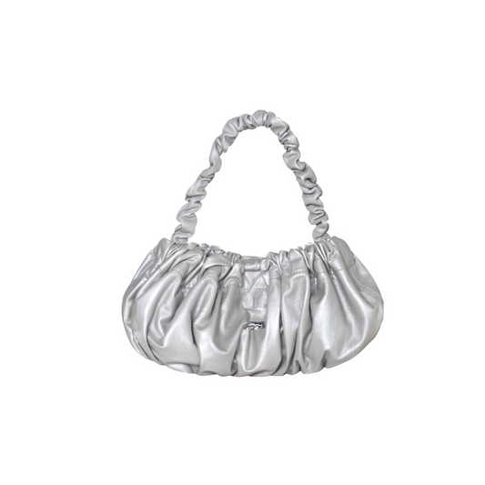 Pierre G Silver Leather Bag