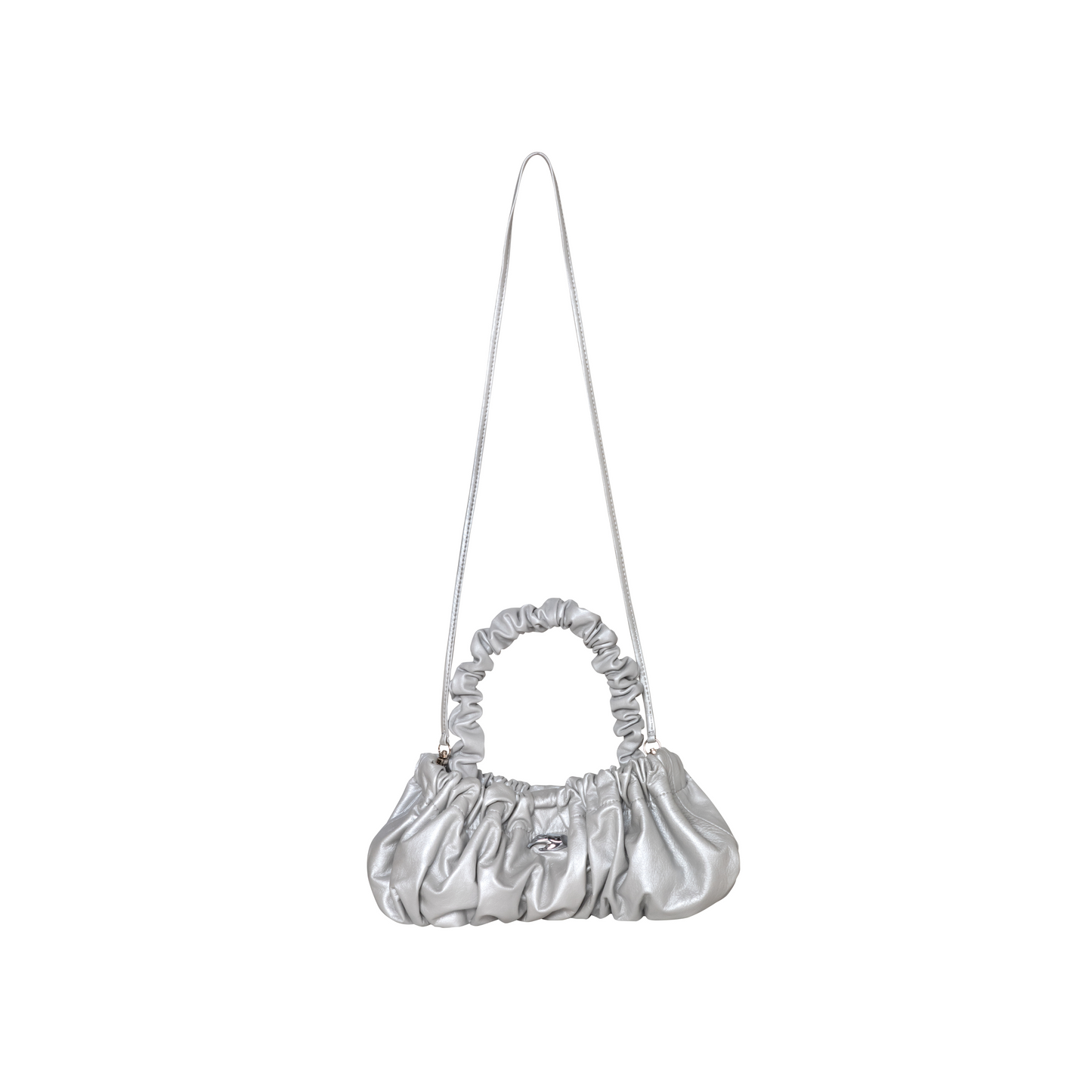 Pierre M Silver Leather Bag