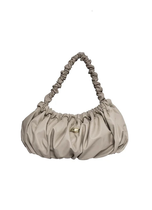 Pierre G Taupe Leather Bag