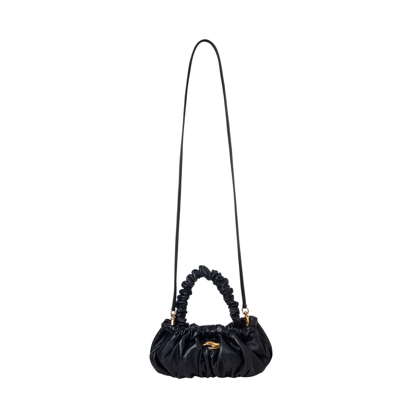 Petite Pierre Black Leather Bag