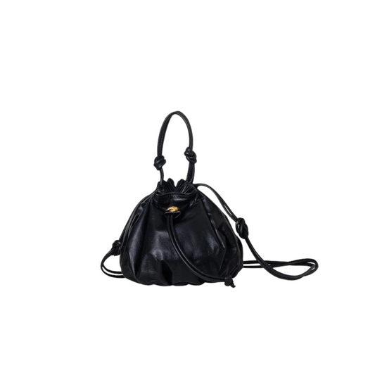 Alpha Black Leather Bag