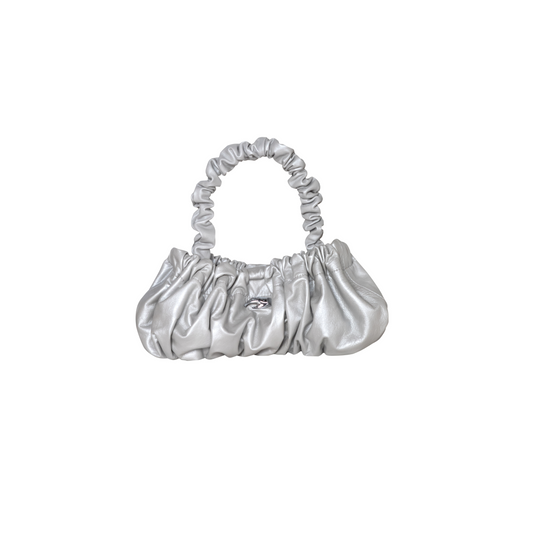 Pierre M Silver Leather Bag