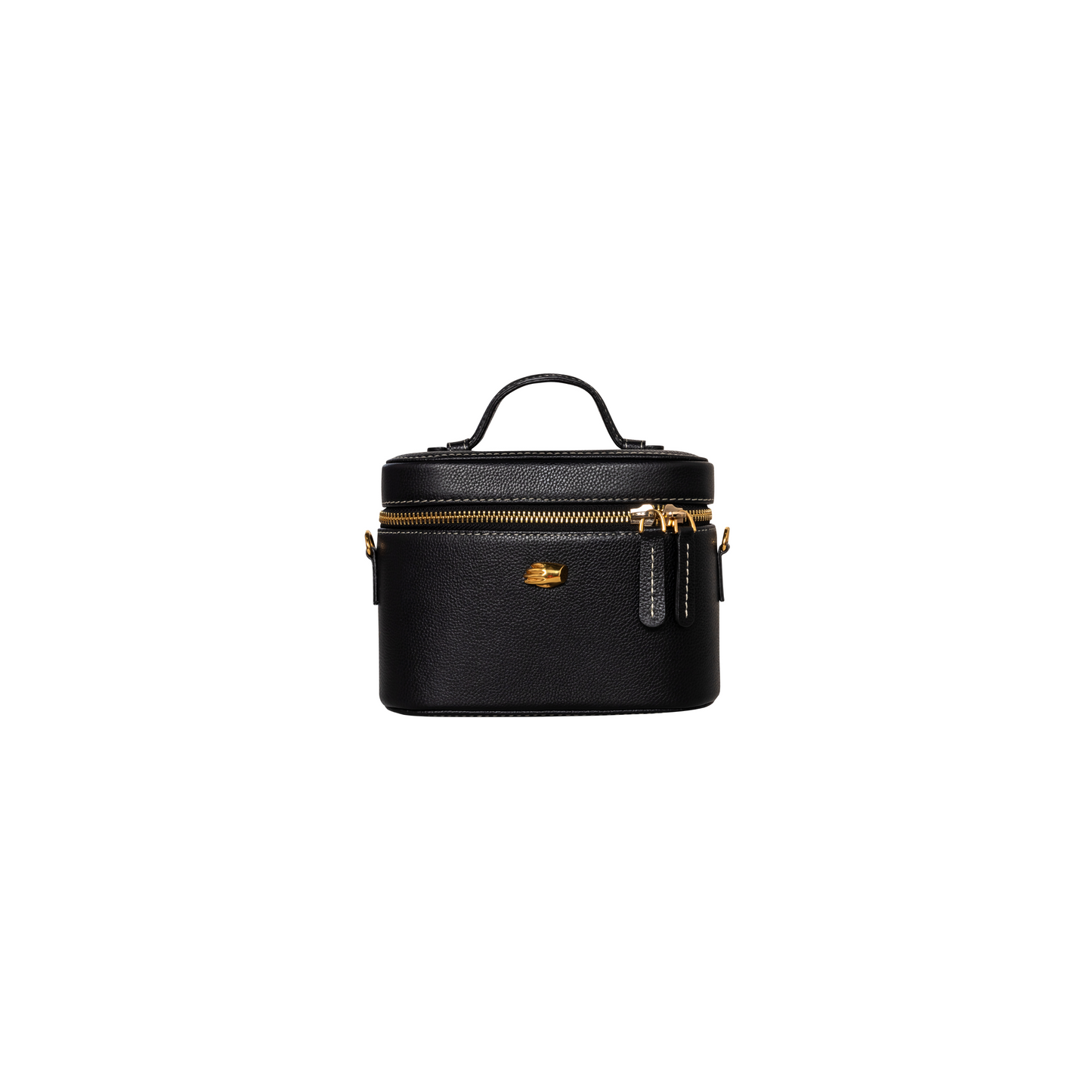 Petite Voyager Black Leather Bag