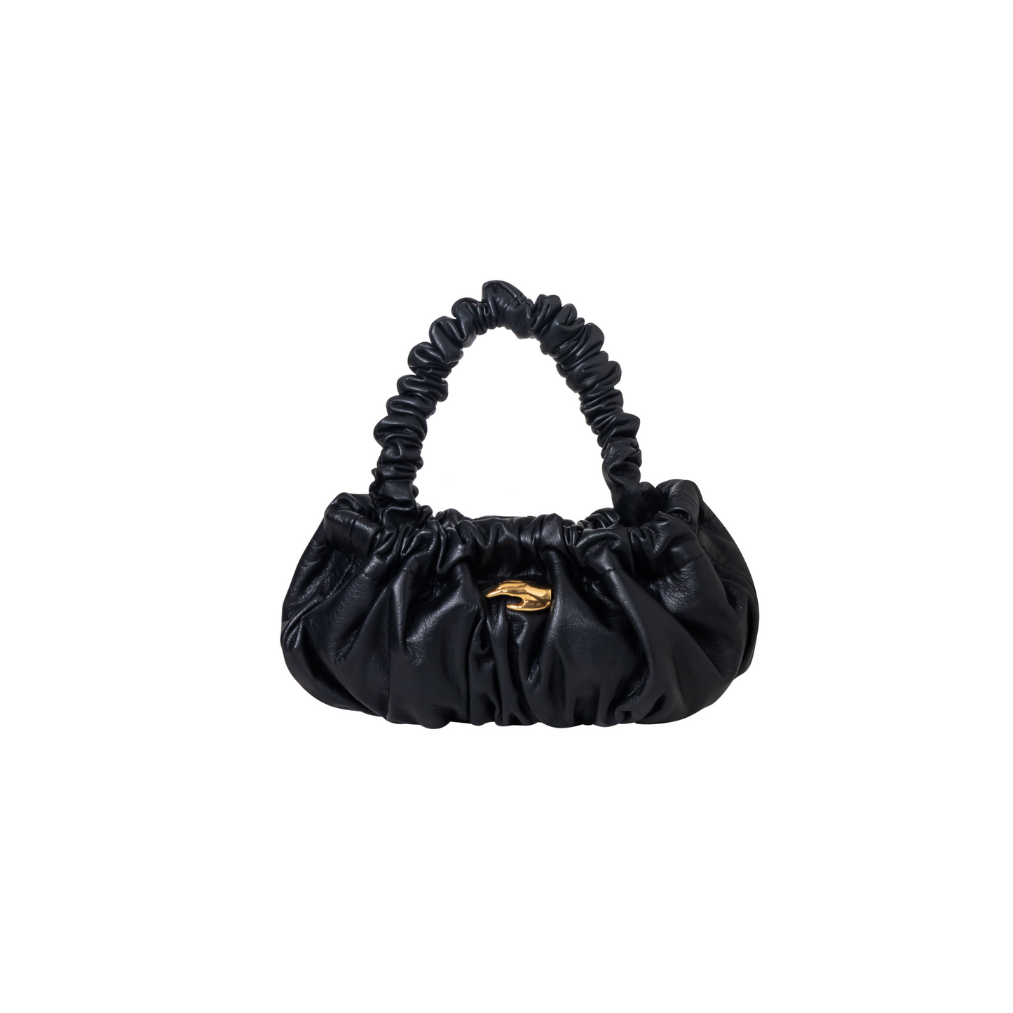 Petite Pierre Black Leather Bag