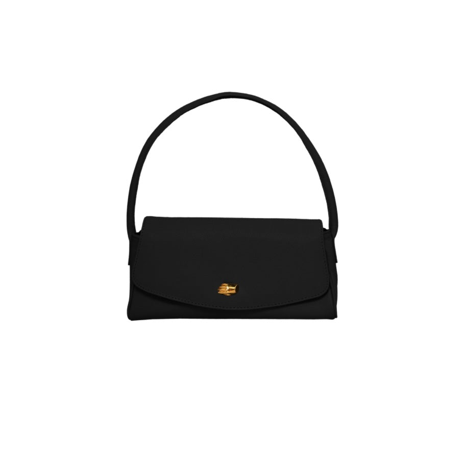 Cannoli S Black Leather Bag