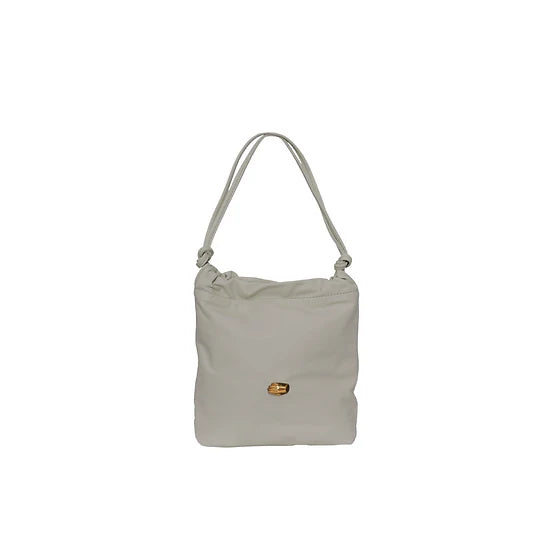 Le Sac Petite Taupe Leather Bag