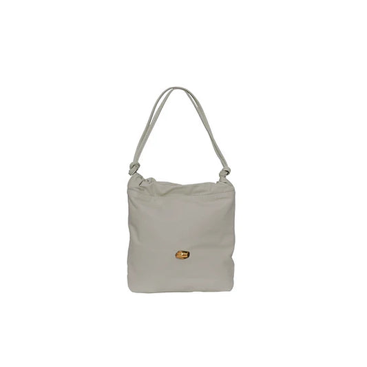 Le Sac Petite Taupe Leather Bag