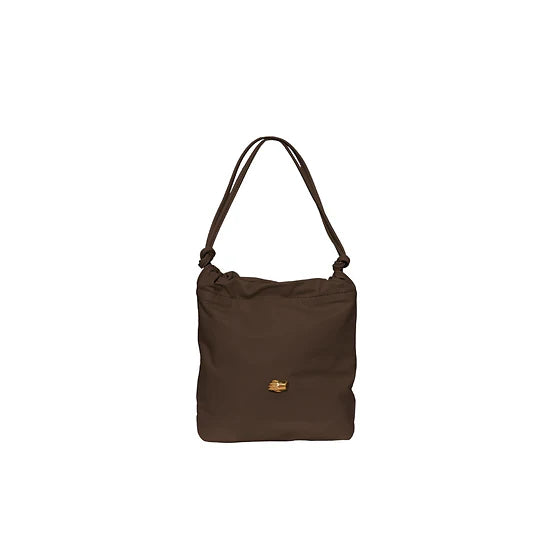 Le Sac Petite Chocolate Leather Bag