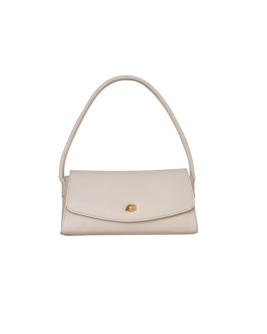 Cannoli S Cream Leather Bag